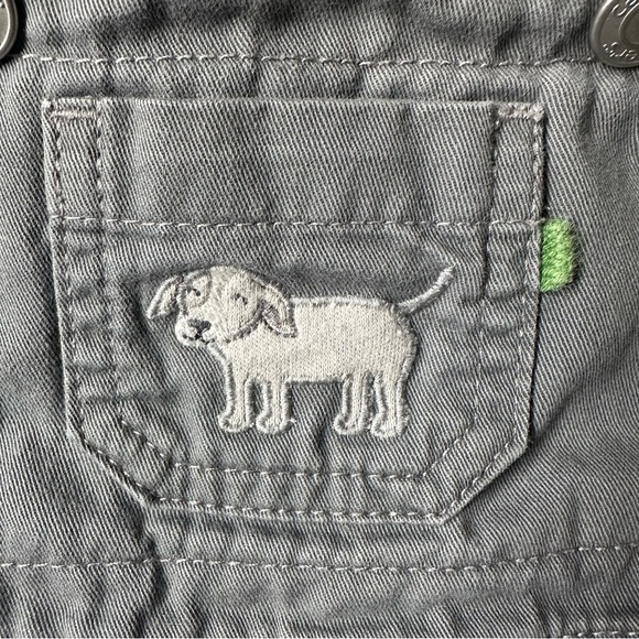 Carter's Charcoal Overalls with Dog Patch - Picture 5 of 5